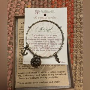 Earth Angel Silver Charm Bracelet